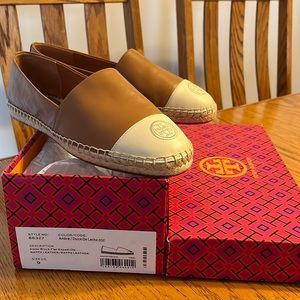 Tory Burch Espadrilles, size 9.  Brand new in box, never worn.